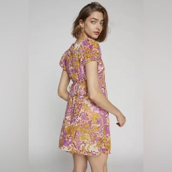 NWT Urban Outfitters Printed Babydoll Dress Size M - Picture 2 of 9